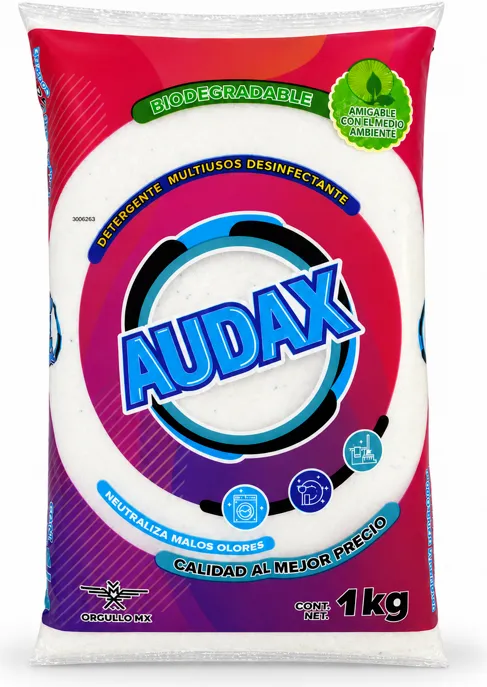 Detergente en polvo Audax de 1 kg