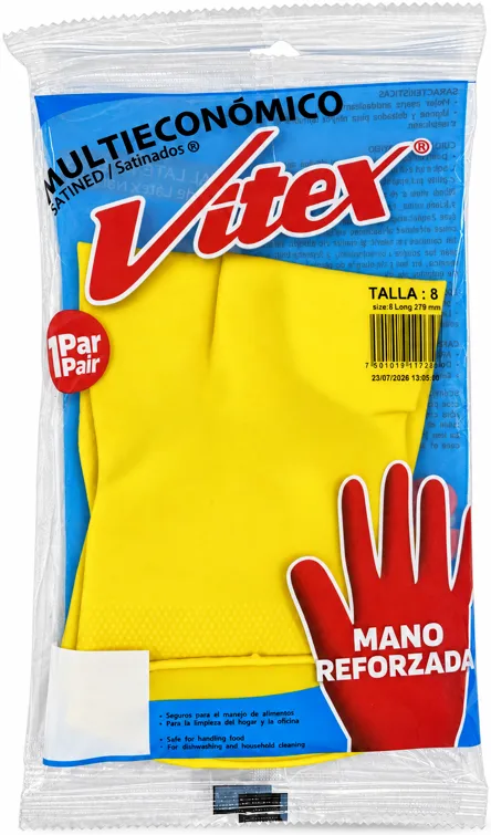 Guante de hule Vitex amarillo